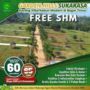Kavling Garden Hills Sukarasa Jalur Puncak 2 Bogor 9