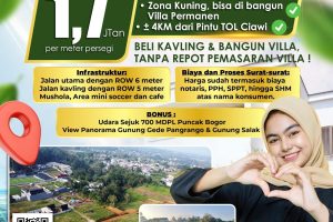 KAVLING GREEN MOUNTVILLE MEGAMENDUNG PUNCAK BOGOR